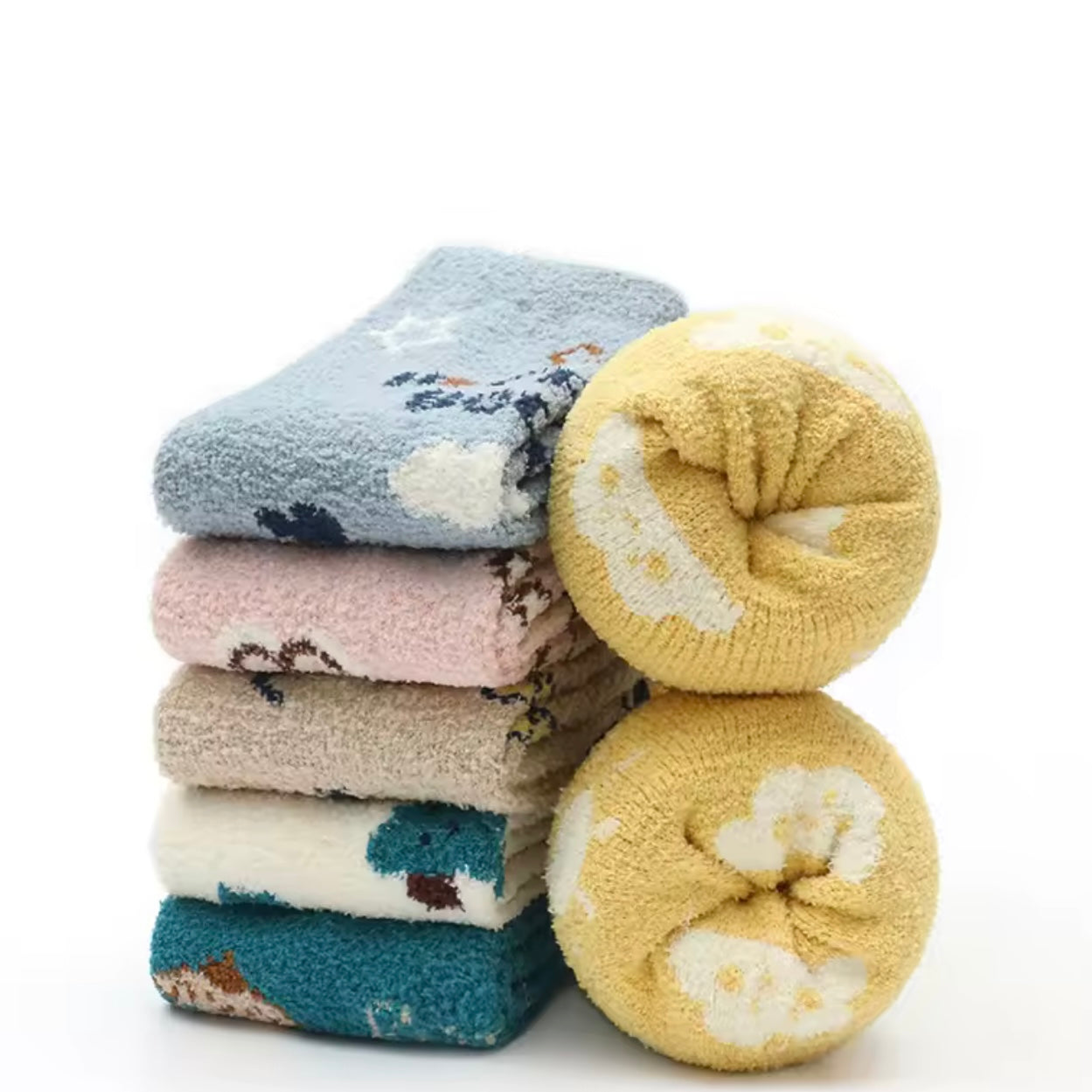Fuzzy High Socks