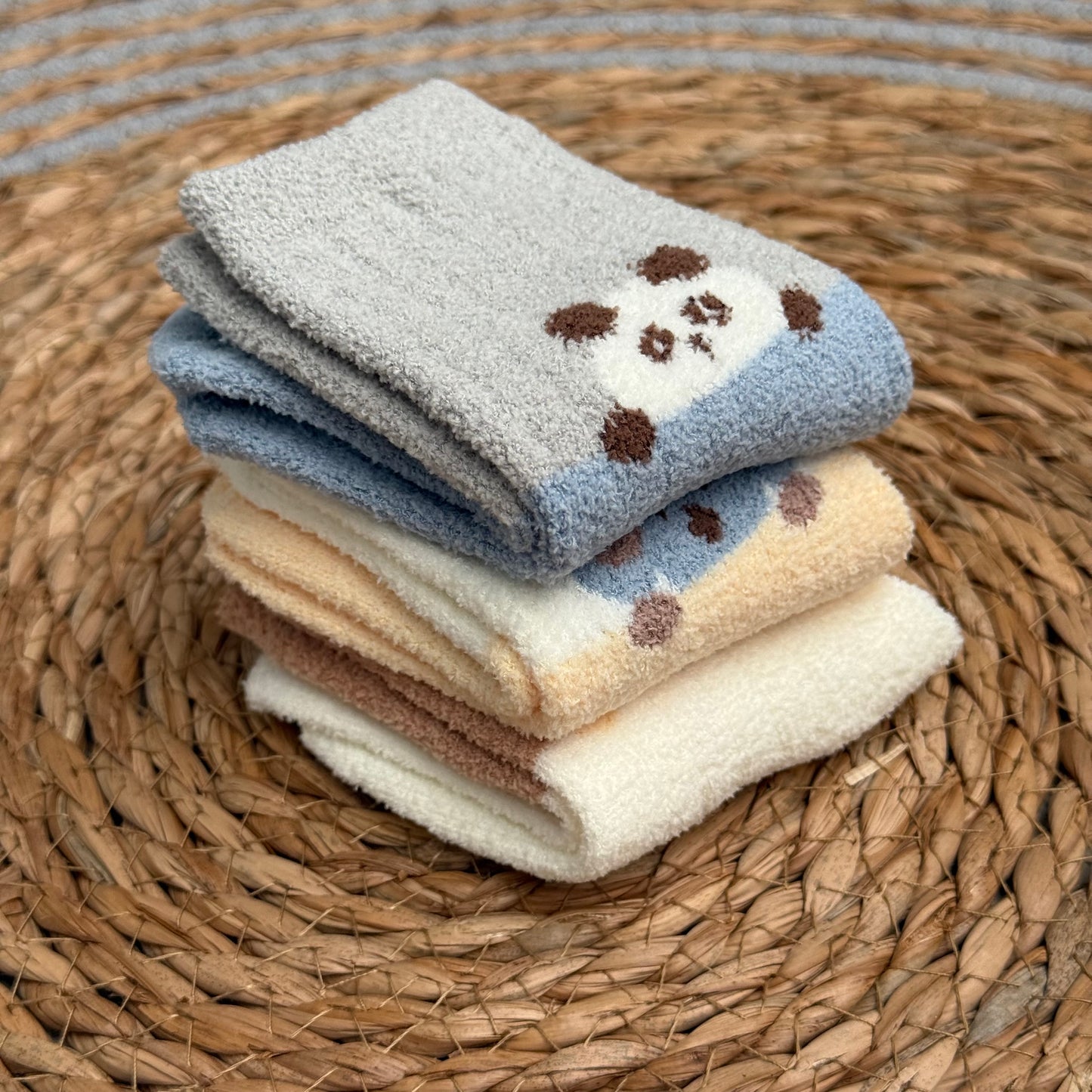 Fuzzy Trio Socks