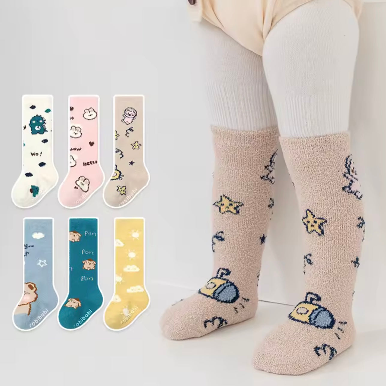 Fuzzy High Socks