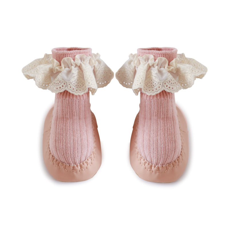 Anti-slip ruffle socks
