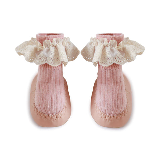 Anti-slip ruffle socks