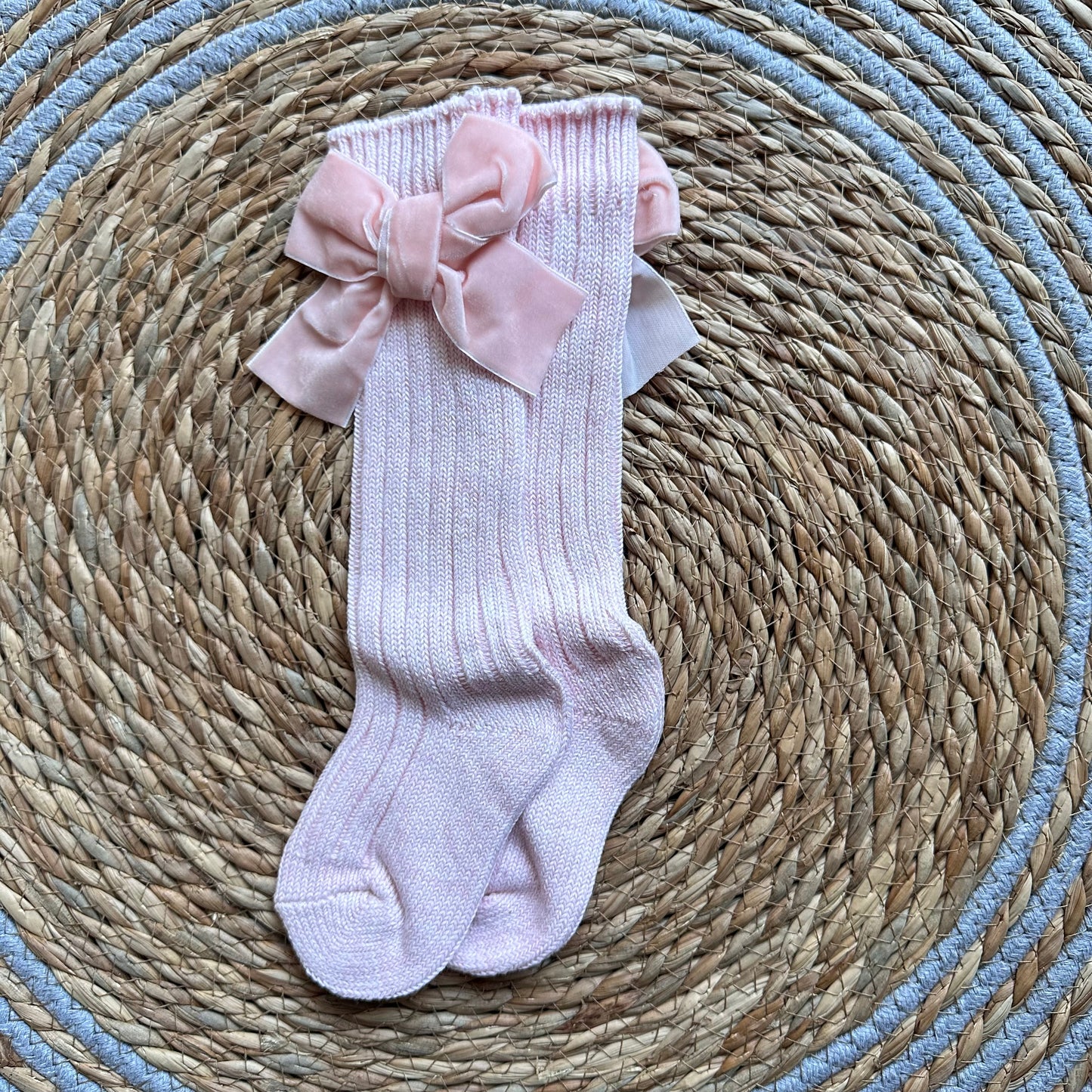 Velvet Bow Socks