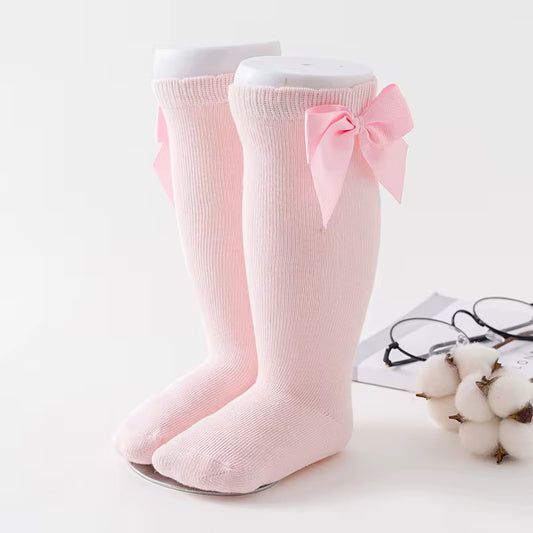 Classic Bow Socks (Pink)