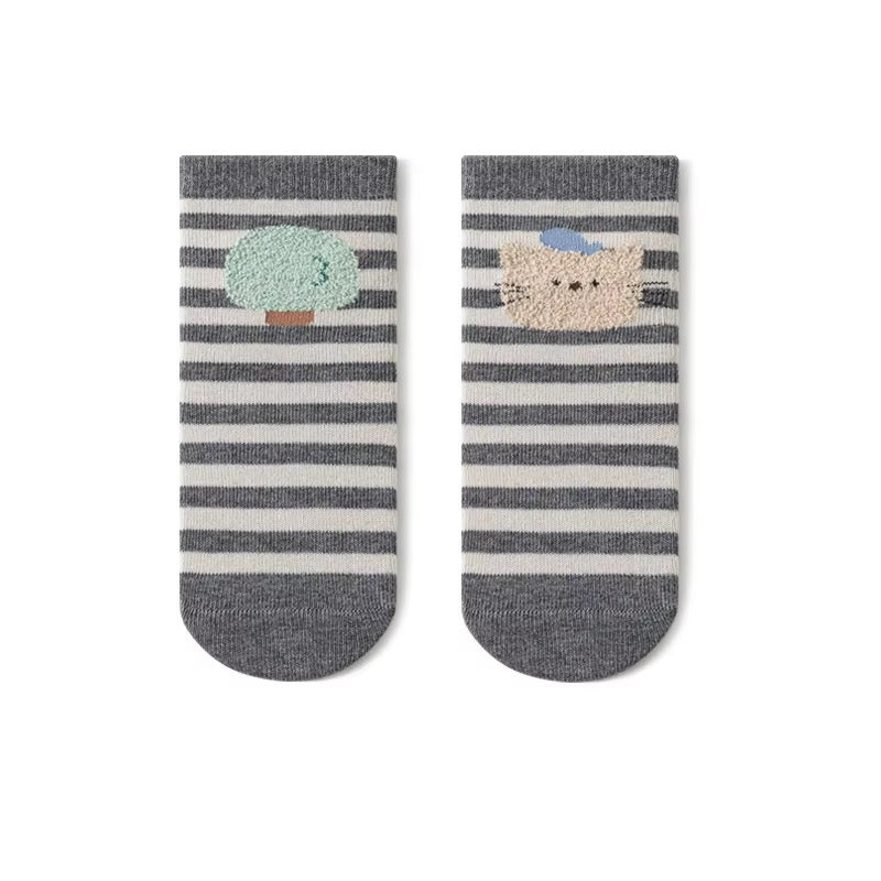 Happy Stripes Grip Socks