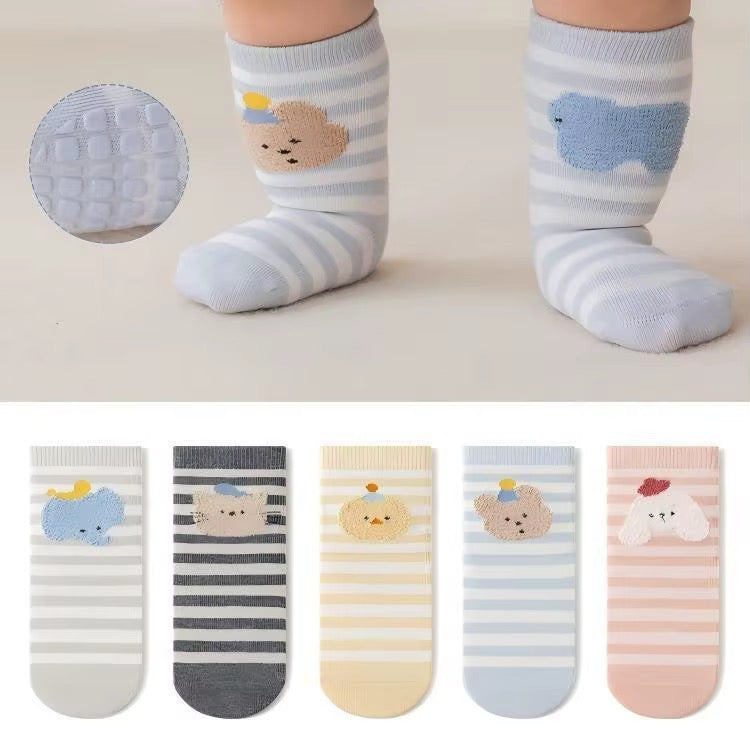Happy Stripes Grip Socks