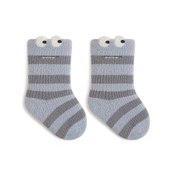 Fluffy Stripped Socks