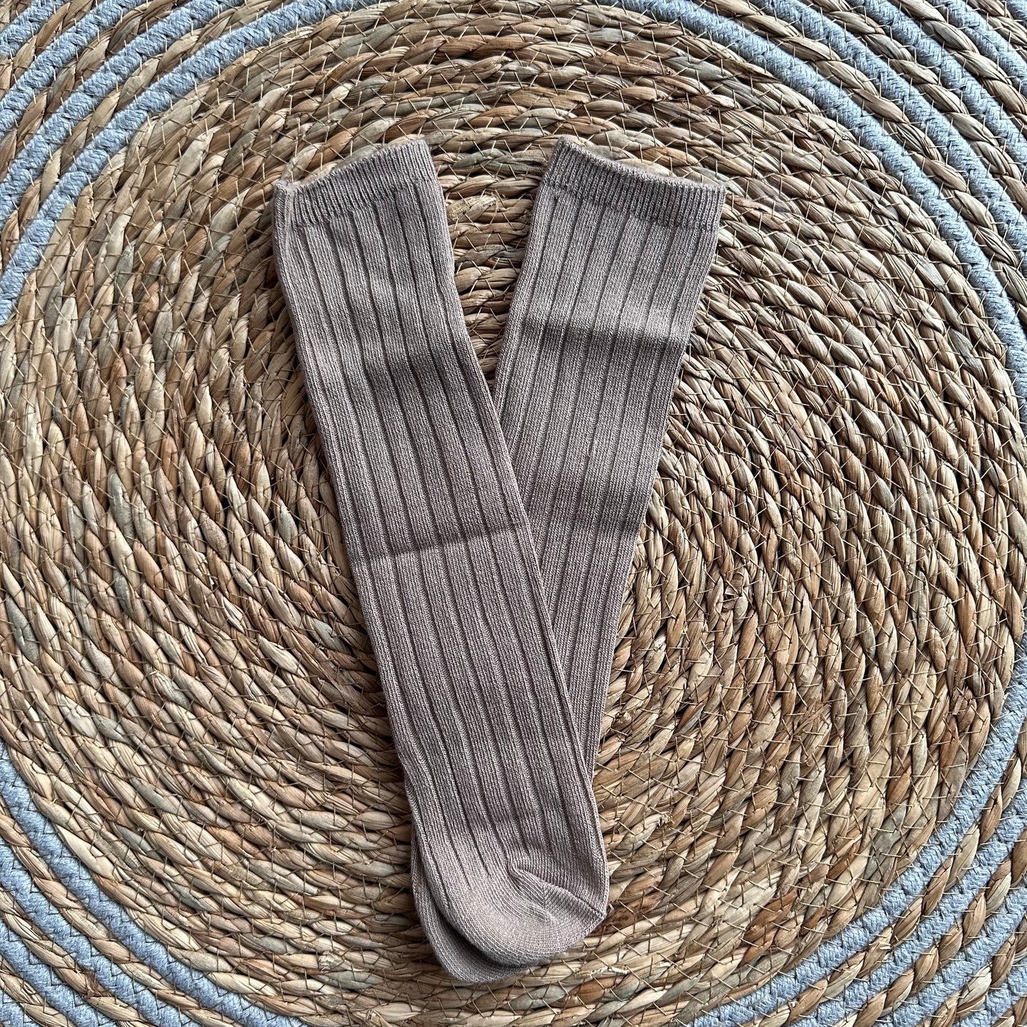 Ribbed over the calf socks