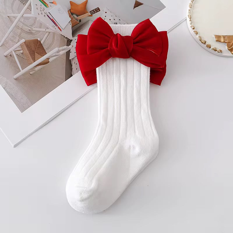 Silk Bow Socks