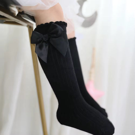 Bow High Socks