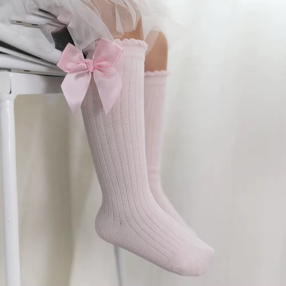 Bow High Socks
