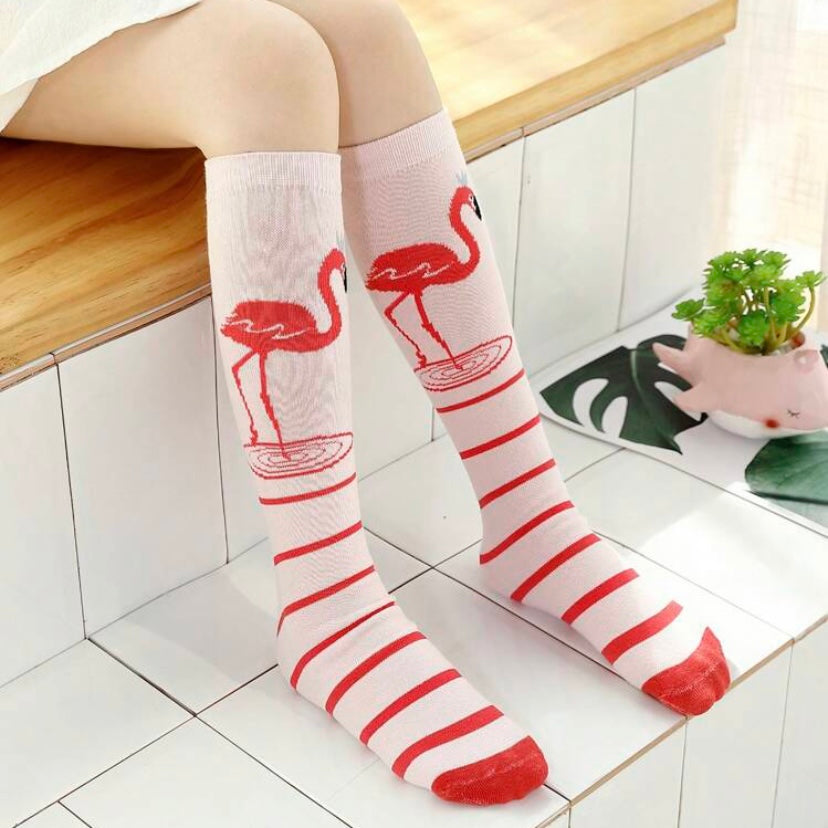 Flamingo High Socks