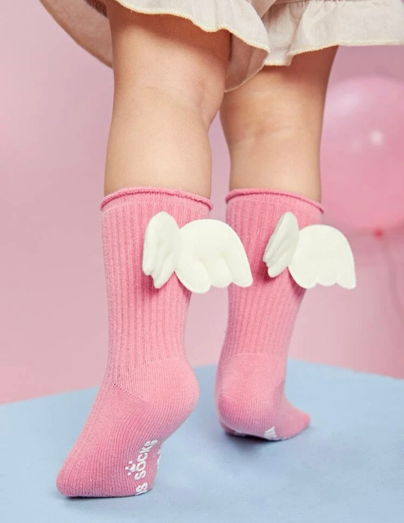 Wings Socks - Pink 0-6 months